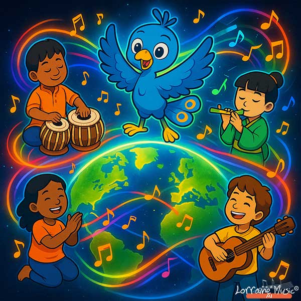 Music travels around the world