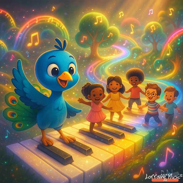 Music is the language of magic that connects everything - hearts, dreams, and even colors