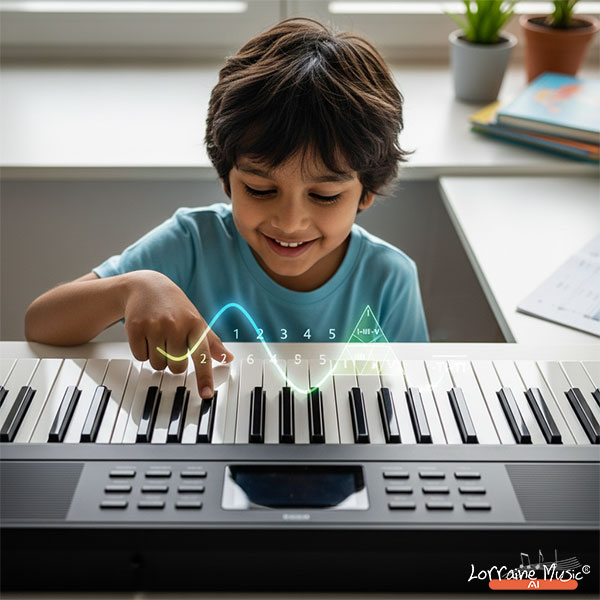 Music Becomes Visible on the Keyboard